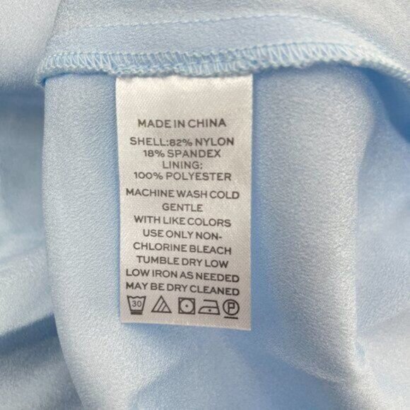 Hill House The Clara Tulle Tiered Dotted Mini Skirt Powder Blue Women Small - Picture 6 of 8